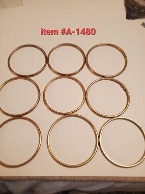 9 Piece Gold Bracelets, item # 1480. wt.  132 grams.